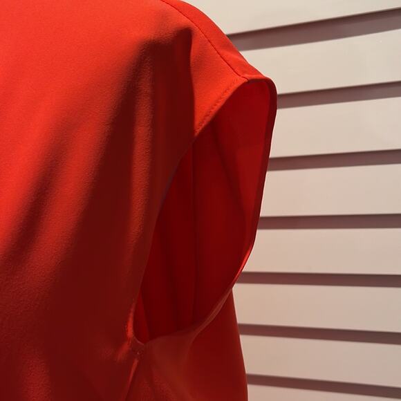 RACHEL Rachel Roy Dress in a Brilliant Orange with Pockets - Picture 5 of 13